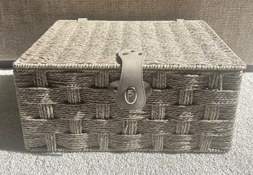 Grey resin woven - grey, storage