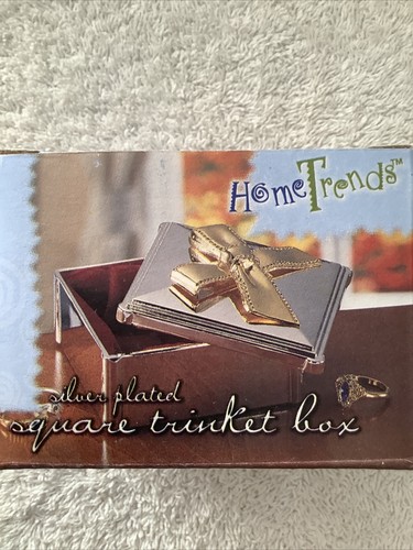 Vintage silver plated square - plated,