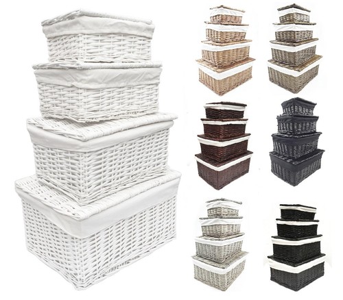 Lidded wicker storage toy - wicker,