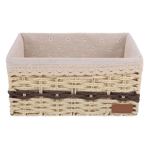 Storage basket with liner - with,